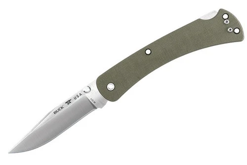 Buck 110 Slim Pro OD Green Micarta (0110ODS4-12105) 3 Buck 110 Slim Pro OD Green Micarta (0110ODS4-12105)