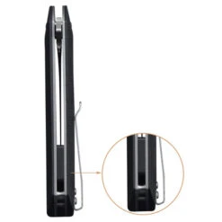 Black Tusk Boulder 2 Micarta Black Combination Edge (2BO45M-BLK50) -Knife Specialty Store 2BO45M BLK50 Black Tusk Boulder 2 Micarta Black Combo 888633 6 94961.1669771094