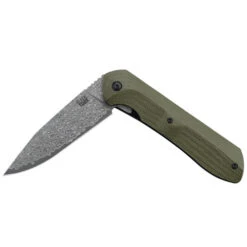 Black Tusk Boulder 2 Micarta Green Damascus Clad (2BO45M-GR) -Knife Specialty Store 2BO45M GR Black Tusk Boulder 2 Micarta Green 888634 3 61283.1669771782