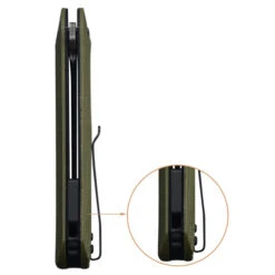 Black Tusk Boulder 2 Micarta Green Damascus Clad (2BO45M-GR) -Knife Specialty Store 2BO45M GR Black Tusk Boulder 2 Micarta Green 888634 6 80528.1669771784