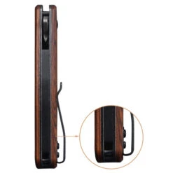 Black Tusk Mini Bomber 2 Mkuruti Wood (2BOM375-WD) -Knife Specialty Store 2BOM375 WD Black Tusk Mini Bomber 2 Wood 888645 6 43848.1669924890