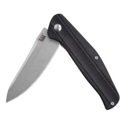 Black Tusk Bomber 2 Micarta Black (2BOM45M-BW) -Knife Specialty Store 2BOM45M BW Black Tusk Bomber 2 Micarta BW 888648 3 48088.1669769094