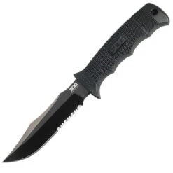 SOG Seal Pup Elite Black TiNi Serrated (E37T-K) -Knife Specialty Store 2 40817.1609968182