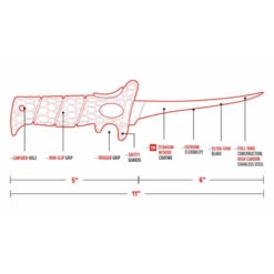 Bubba Ultra Flex Fillet Knife 6" (BUB1085876) -Knife Specialty Store BUB1085876 Bubba Ultra Flex 6 BL22002 4 43036.1651169412