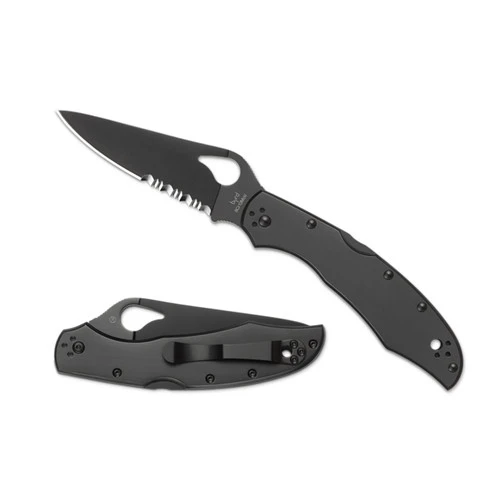 Spyderco Cara Cara 2 Stainless Steel Black Partially Serrated (BY03BKPS2) 3 Spyderco Cara Cara 2 Stainless Steel Black Partially Serrated (BY03BKPS2)