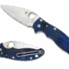 Spyderco Manix 2 Translucent Blue FRCP (C101PBL2) 1 Spyderco Manix 2 Translucent Blue FRCP (C101PBL2) -Knife Specialty Store C101PBL2 Both 11667.1604167476