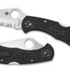 Spyderco Delica 4 - Partial Serration - Black FRN (C11PSBK)