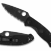 Spyderco Tenacious Black FRN Black Blade Serrated (C122SBBK) -Knife Specialty Store C122SBBK Both 69386.1604258978
