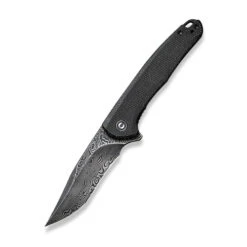 CIVIVI Mini Sandbar Micarta Black Damascus Clad (C20011-DS1)