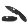 Spyderco Efficient Black Partially Serrated (C216GPSBBK) -Knife Specialty Store C216GPSBBK Spyderco Efficient Black Partially Serrated SP21185 1 49593.1642617530
