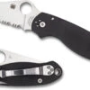 Spyderco Para 3 Black G10 Combination Edge (C223GPS)