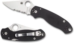 Spyderco Para 3 Black G10 Combination Edge (C223GPS)