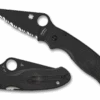 Spyderco Para 3 Black FRN Black Blade Serrated (C223SBBK) -Knife Specialty Store C223SBBK Both 93960.1604188788