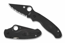 Spyderco Para 3 Black FRN Black Blade Serrated (C223SBBK)