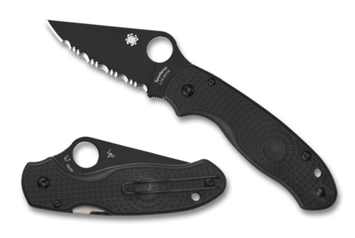 Spyderco Para 3 Black FRN Black Blade Serrated (C223SBBK) 3 Spyderco Para 3 Black FRN Black Blade Serrated (C223SBBK)