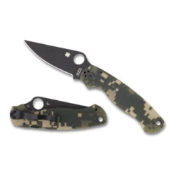 Spyderco Syderco Para Military 2 Camo G10 Black Blade (C81GPCMOBK2)