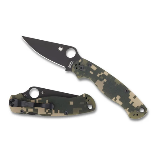 Spyderco Syderco Para Military 2 Camo G10 Black Blade (C81GPCMOBK2) 3 Spyderco Syderco Para Military 2 Camo G10 Black Blade (C81GPCMOBK2)