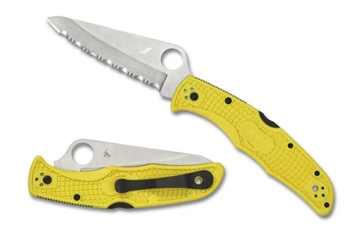 Spyderco Pacific Salt 2 Yellow FRN Serrated (C91SYL2) 3 Spyderco Pacific Salt 2 Yellow FRN Serrated (C91SYL2)