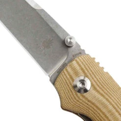Kizer Sliver Micarta (Ki4419A5) -Knife Specialty Store Kizer Camping Knife KI4419A5 Sliver 2020 New Brown Micarta Handle with S35vn Steel Stonewashed Blade Edc.jpg q50 4 62659.1602780177