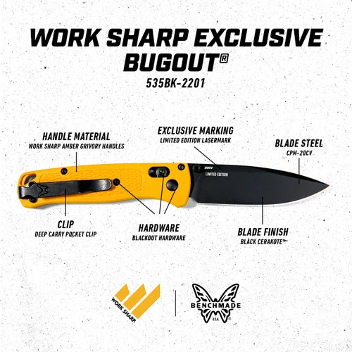 Work Sharp Exclusive Benchmade Bugout 535BK-2201 (535BK-2201;PP0004939) 6 Work Sharp Exclusive Benchmade Bugout 535BK-2201 (535BK-2201;PP0004939) - Image 4