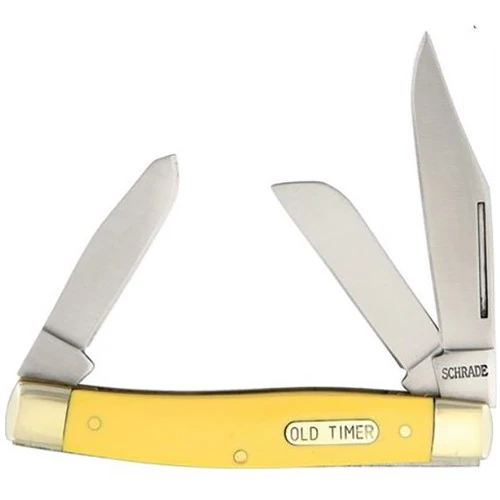 Schrade Old Timer Senior Stockman Yellow (SCH8OTY) 3 Schrade Old Timer Senior Stockman Yellow (SCH8OTY)