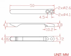 WE Knife Co/CIVIVI/SENCUT Plain Titanium Clip Black (T001D) -Knife Specialty Store T100 WE Clip Screws 4 49645.1671751998
