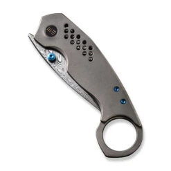 WE Knife Co Envisage Titanium Grey Damasteel (WE22013-DS1) -Knife Specialty Store WE22013 DS1 WE Envisage Damasteel WE230060 4 51115.1685140560