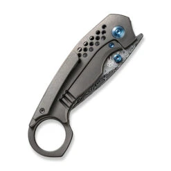 WE Knife Co Envisage Titanium Grey Damasteel (WE22013-DS1) -Knife Specialty Store WE22013 DS1 WE Envisage Damasteel WE230060 5 03535.1685140564