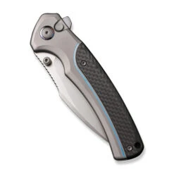 WE Knife Co Limited Edition Ziffius Grey Titanium Black Twill Carbon Fiber (WE22024A-2) -Knife Specialty Store WE22024A 2 WE Knife Ziffius Grey TI Black CF WE220301 4 83168.1677193745