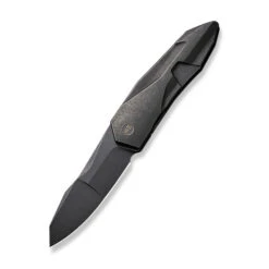 WE Knife Co Solid Stonewashed Titanium Black (WE22028-1)