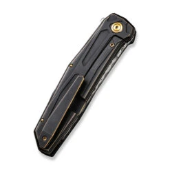 WE Knife Co Shadowfire Bronze Black Damasteel (WE22035-DS1) -Knife Specialty Store WE22035 DS1 WE Shadowfire Bronze Ti Damasteel WE230087 5 90896.1686941391